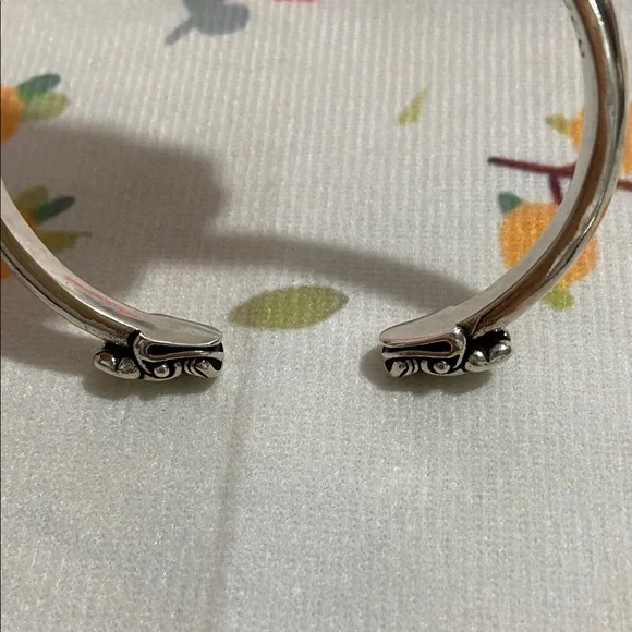Chrome Hearts Double-Headed Dog Sterling Silver Bangle
